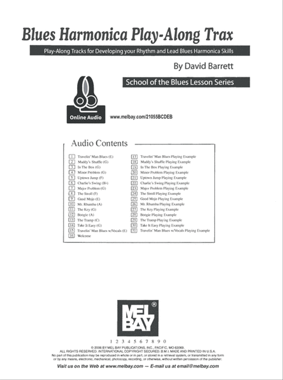 Blues Harmonica Play-Along Trax Harmonica scores gallery preview page 2