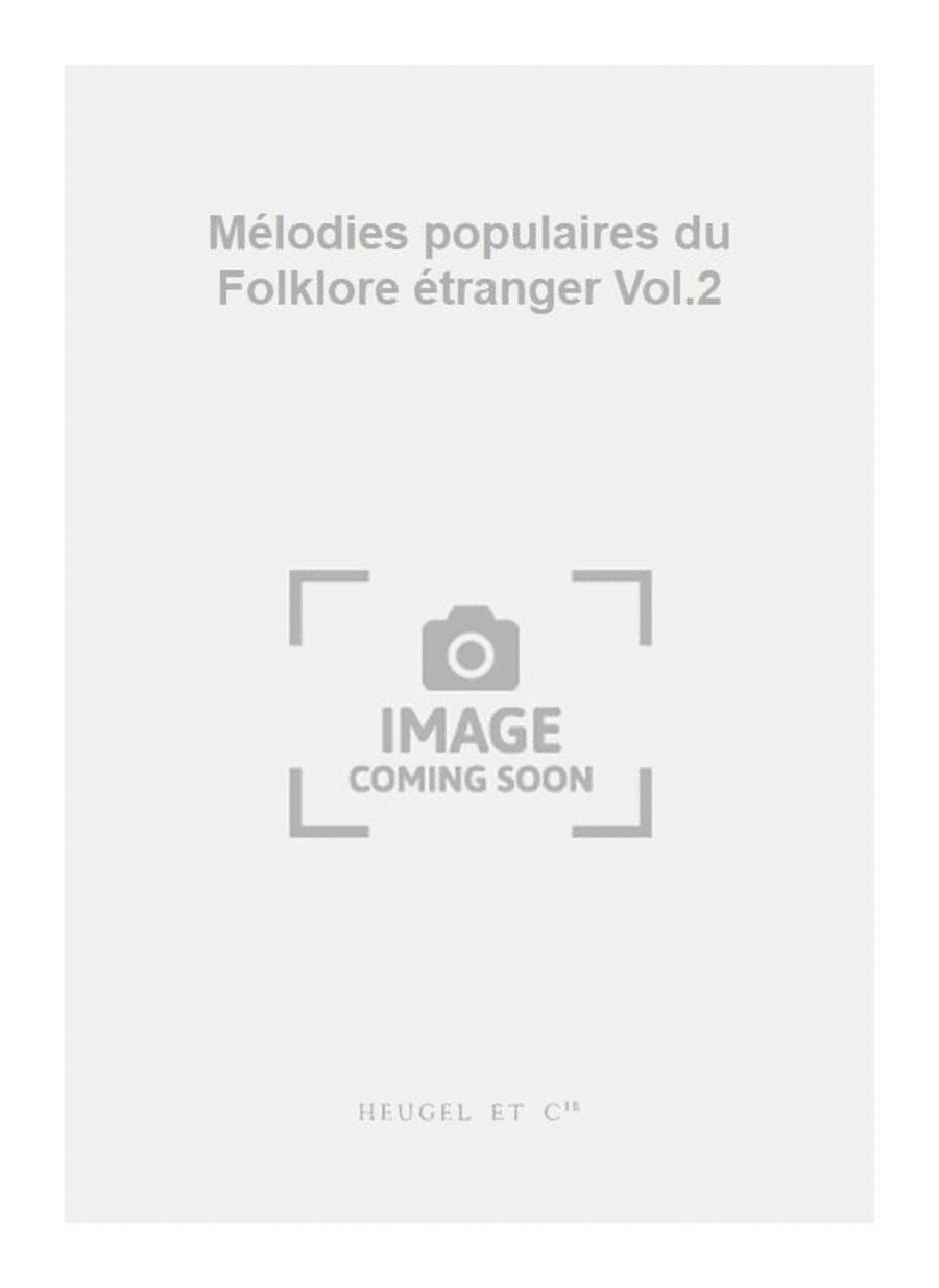 Mélodies populaires du Folklore étranger Vol.2 Unison Choir scores gallery preview page 1