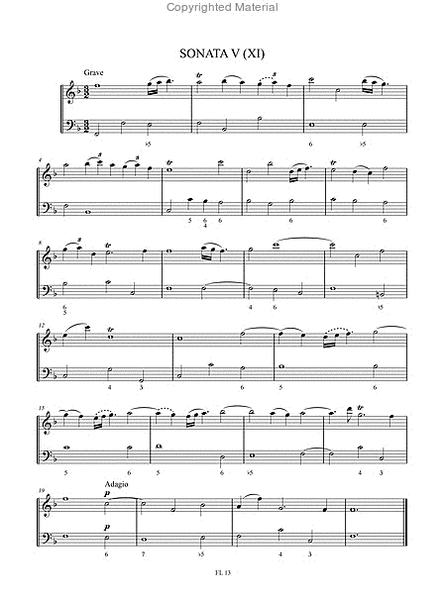 12 Sonatas from the Parma ms. Sanv. D. 145 for Treble Recorder and Continuo - Vol. 2: Sonatas Nos. 7-12