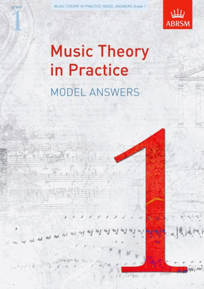 Book cover for Music Theory in Practice Model Answers, Grade 1