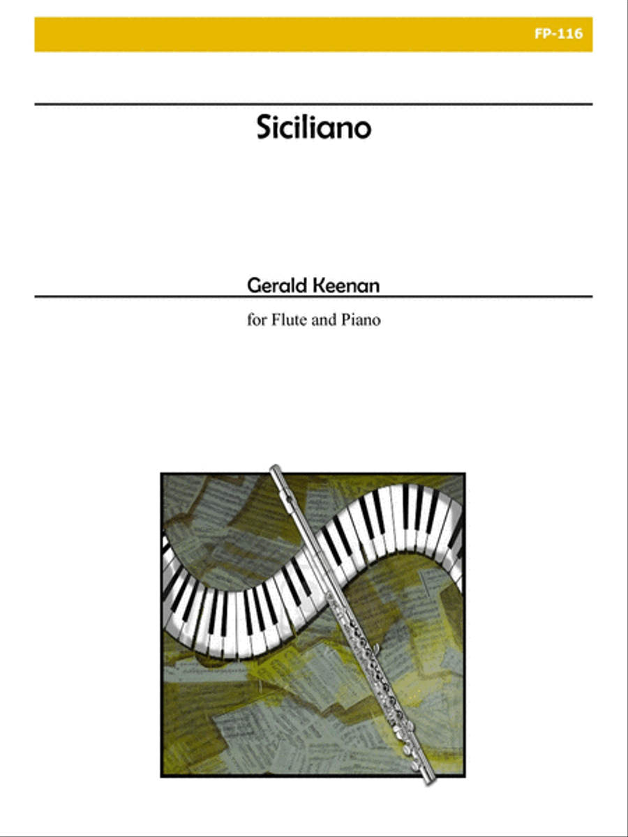Siciliano for Flute and Piano Flute Solo scores gallery preview page 1