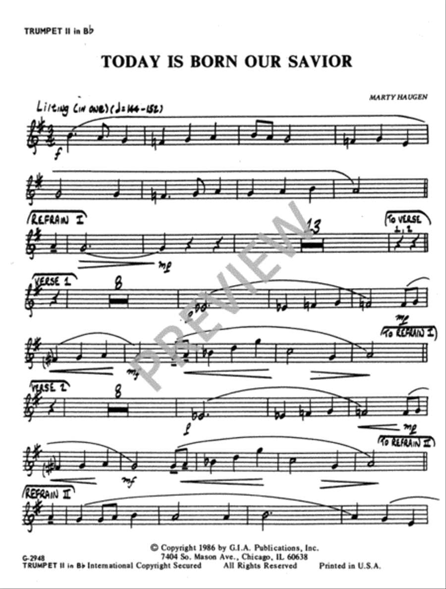 Today Is Born Our Savior - Instrument edition Handbell Choir scores gallery preview page 4