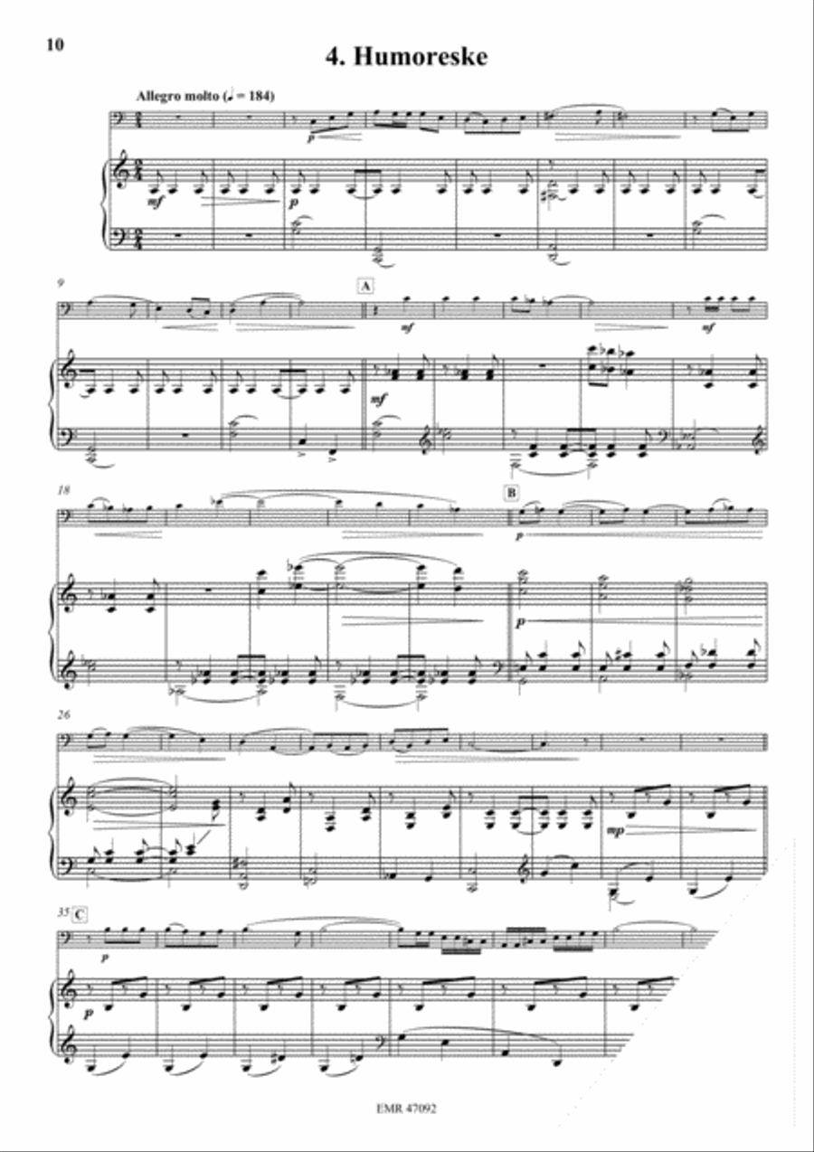 4 Humoresken Bassoon Solo scores gallery preview page 6