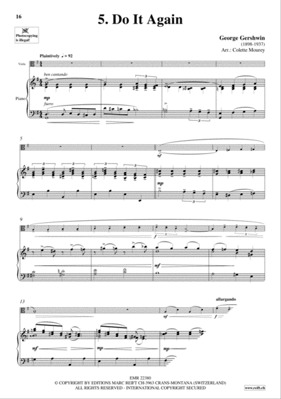Gershwin 20 Greatest Hits Piano Accompaniment scores gallery preview page 7