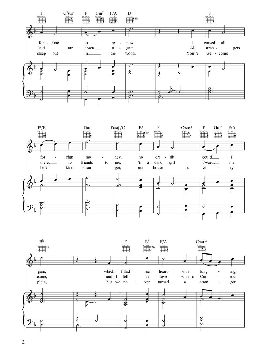 The Lakes Of Pontchartrain Acoustic Guitar scores gallery preview page 2