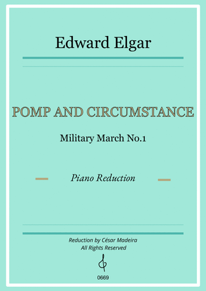Pomp and Circumstance No.1 - Piano Reduction (Full Score W/Choral)