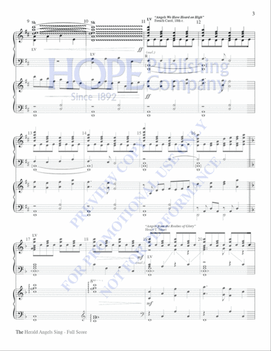 The Herald Angels Sing The Herald Angels Sing Piano scores gallery preview page 3