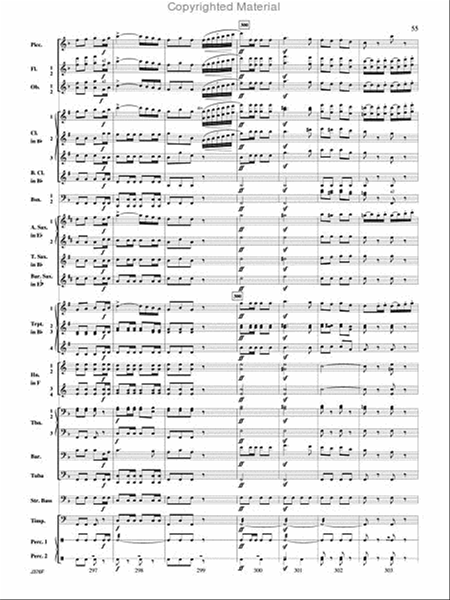 William Tell Overture Concert Band scores gallery preview page 56