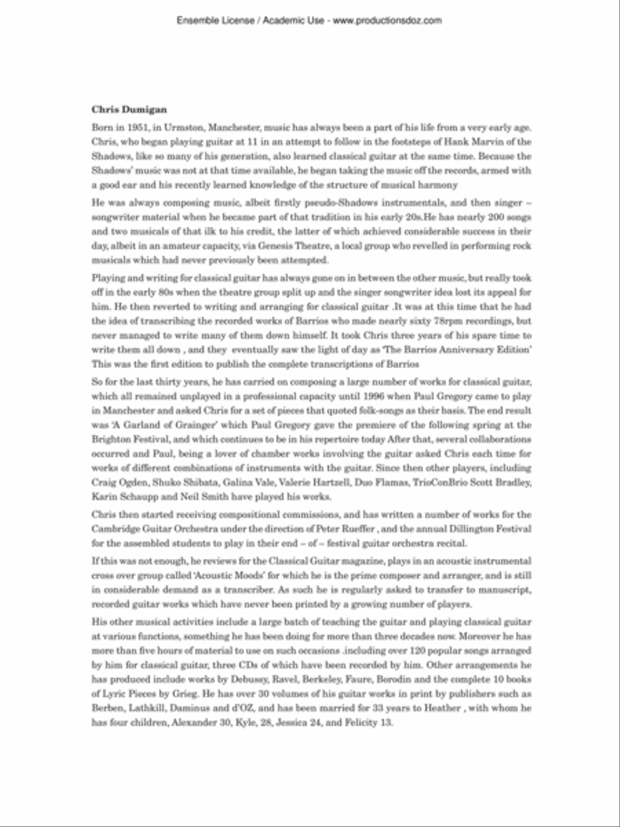 For Children, 32 Selected Pieces Classical Guitar scores gallery preview page 2