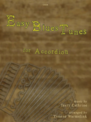 Book cover for Easy Blues Tunes. Accordion