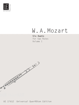 Book cover for Duets, 6, 2 Flutes Vol. 1