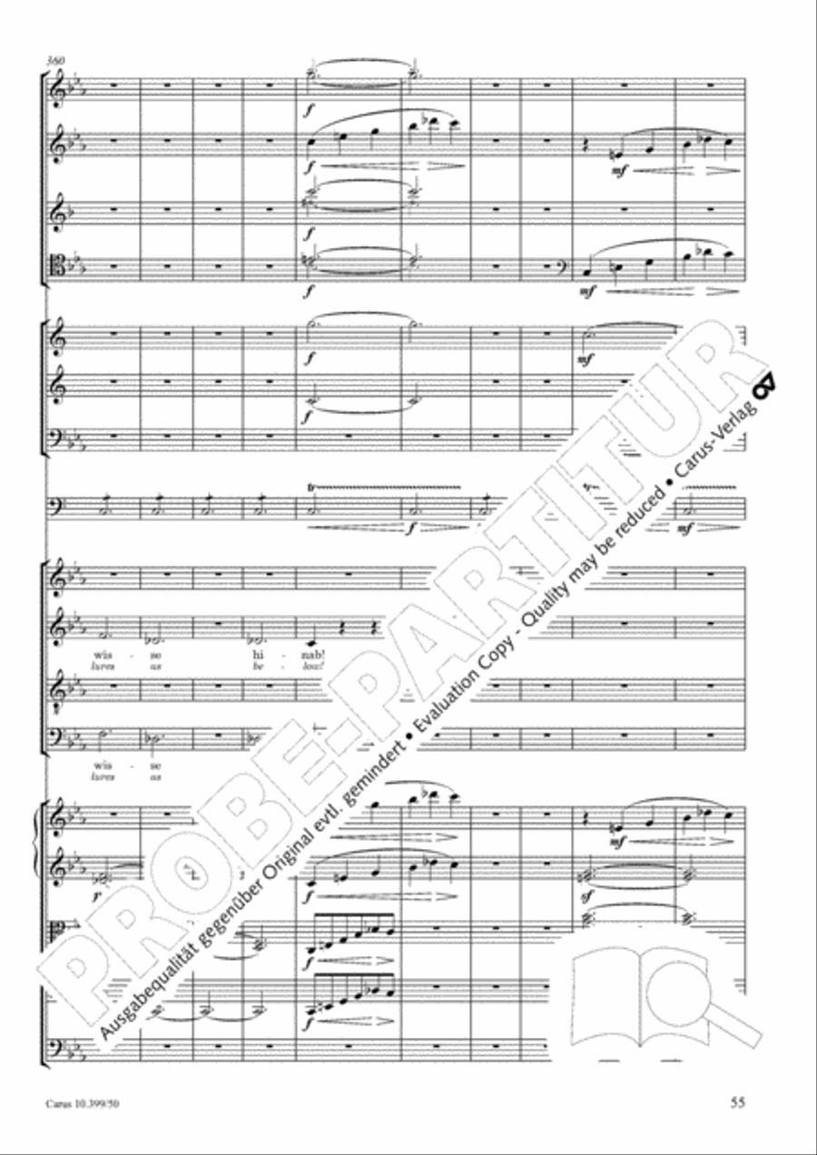 Schicksalslied, Op. 54 Choir scores gallery preview page 56