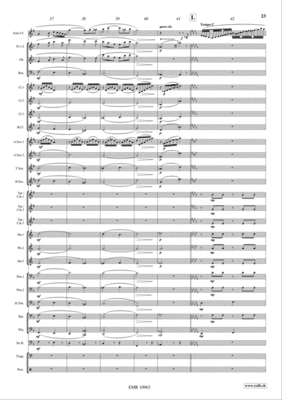 Japanese Folksongs Concert Band scores gallery preview page 17