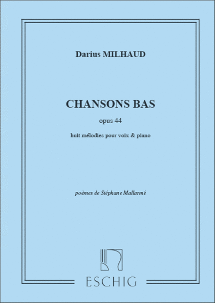 Chansons Bas Chant-Piano