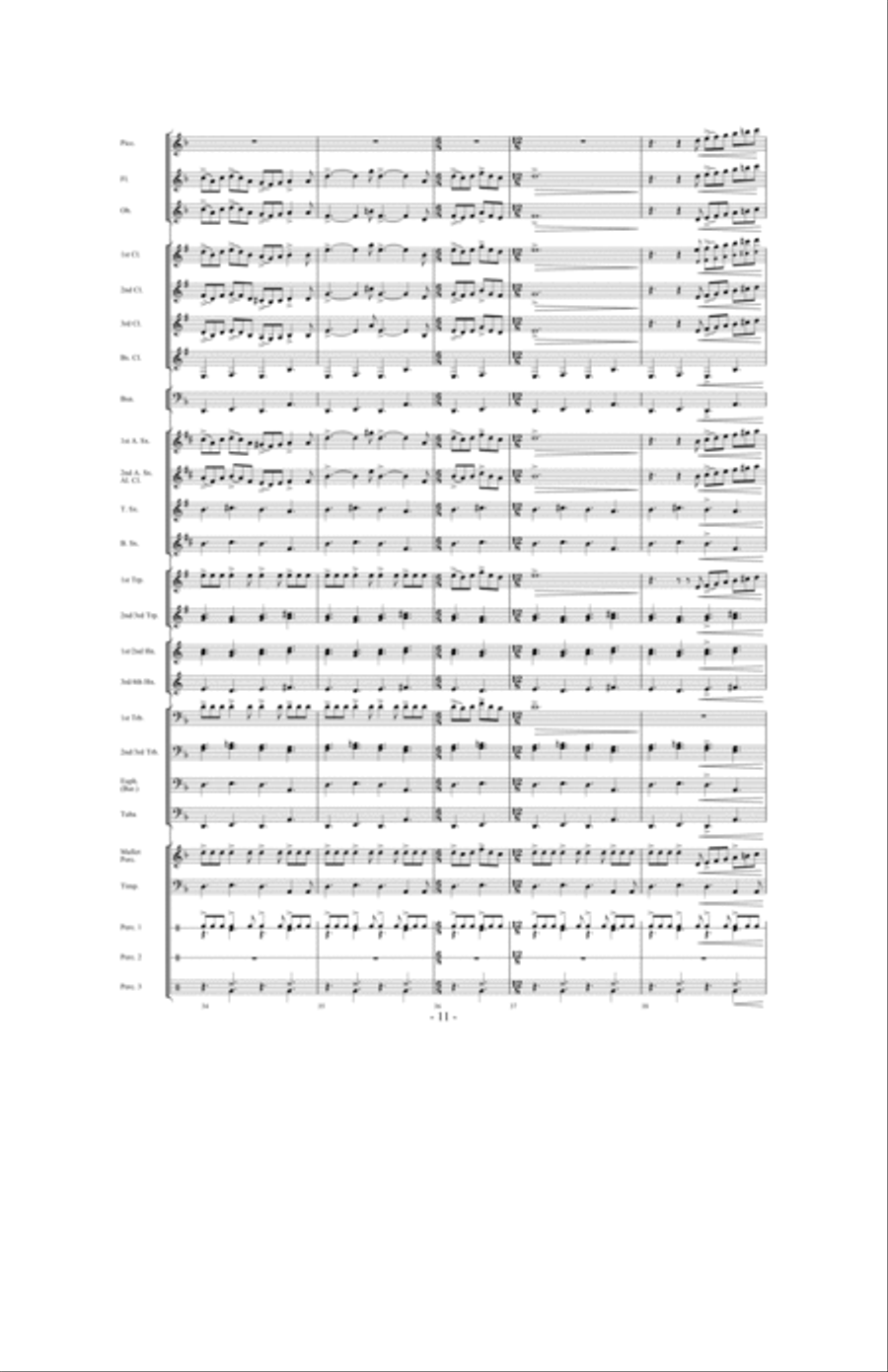When The Tears Fell Concert Band scores gallery preview page 10