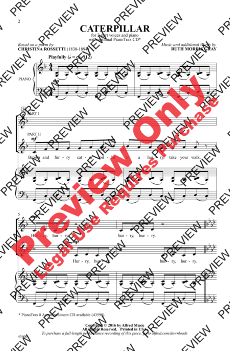 Caterpillar 2-Part scores gallery preview page 2