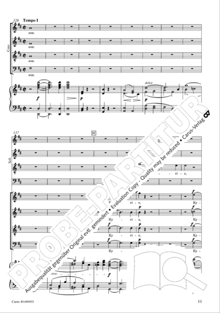 Missa solemnis Missa solemnis 4-Part scores gallery preview page 12