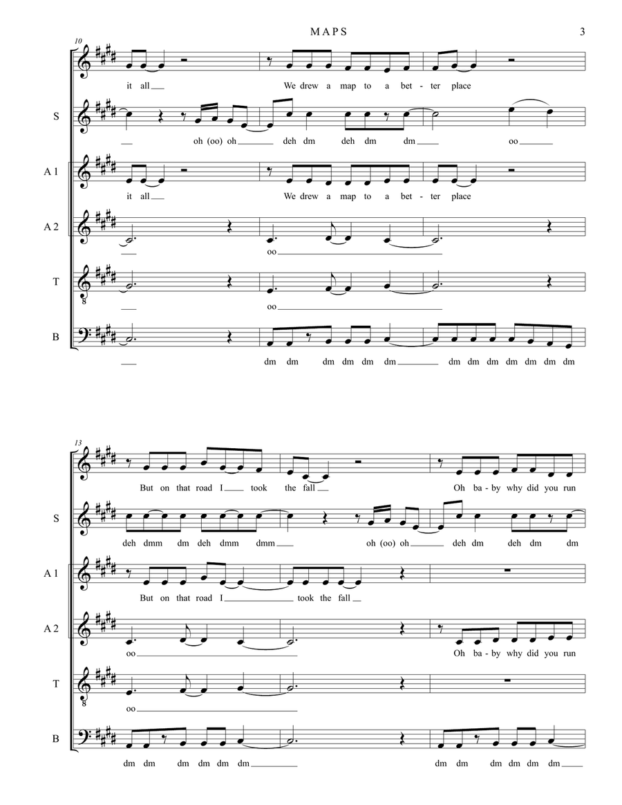 Maps 4-Part scores gallery preview page 3