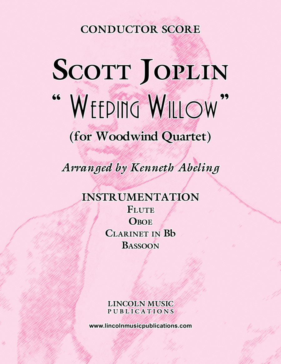 Joplin - “Weeping Willow” (for Woodwind Quartet) Woodwind Quartet scores gallery preview page 1