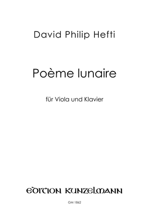 Book cover for Poème lunaire, for viola and piano