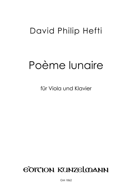 Poème lunaire, for viola and piano