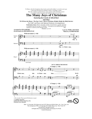The Many Joys Of Christmas (featuring The Carols of Alfred Burt) Set 1