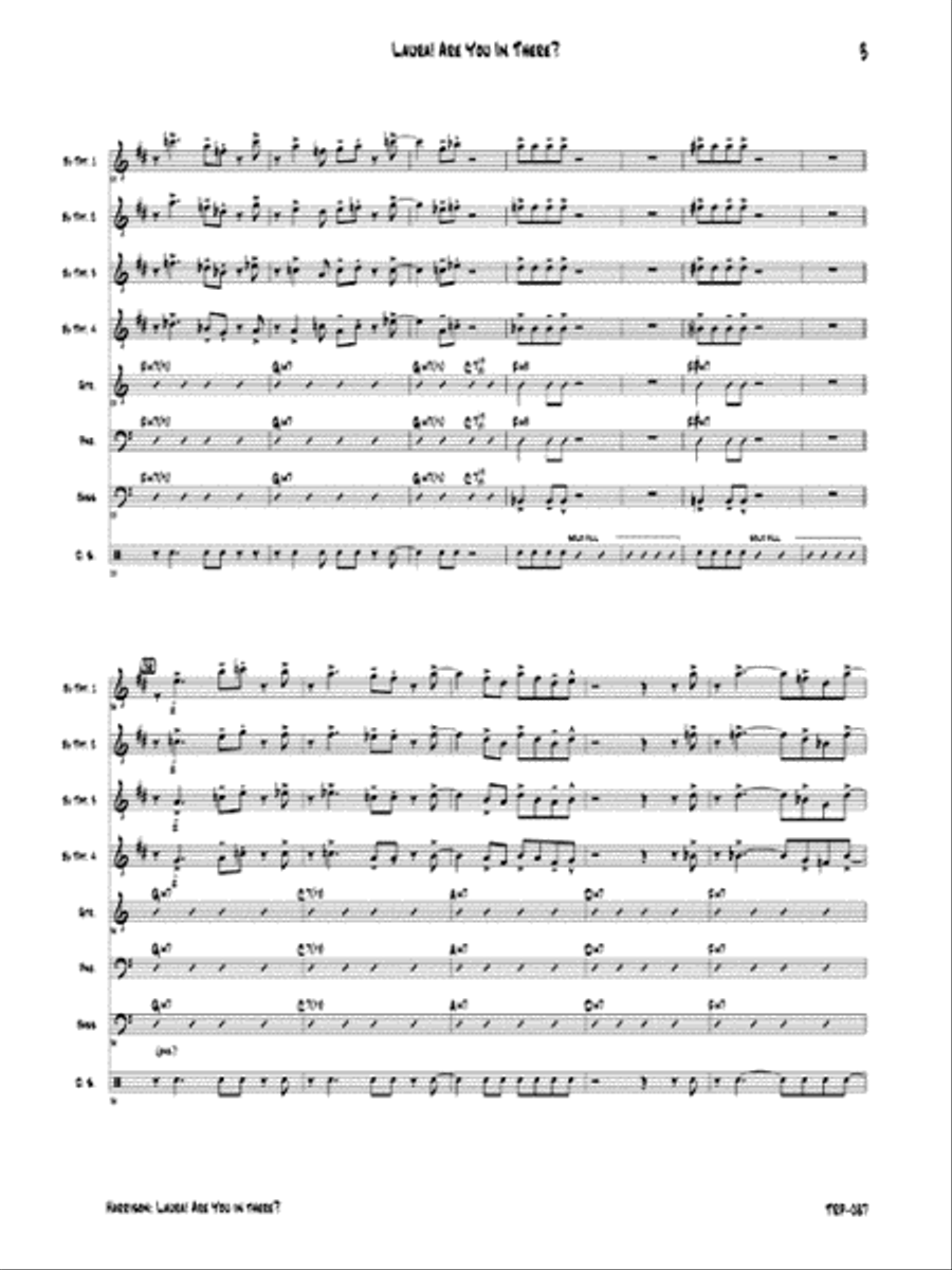Laura! Are You in There? Small Ensemble scores gallery preview page 4