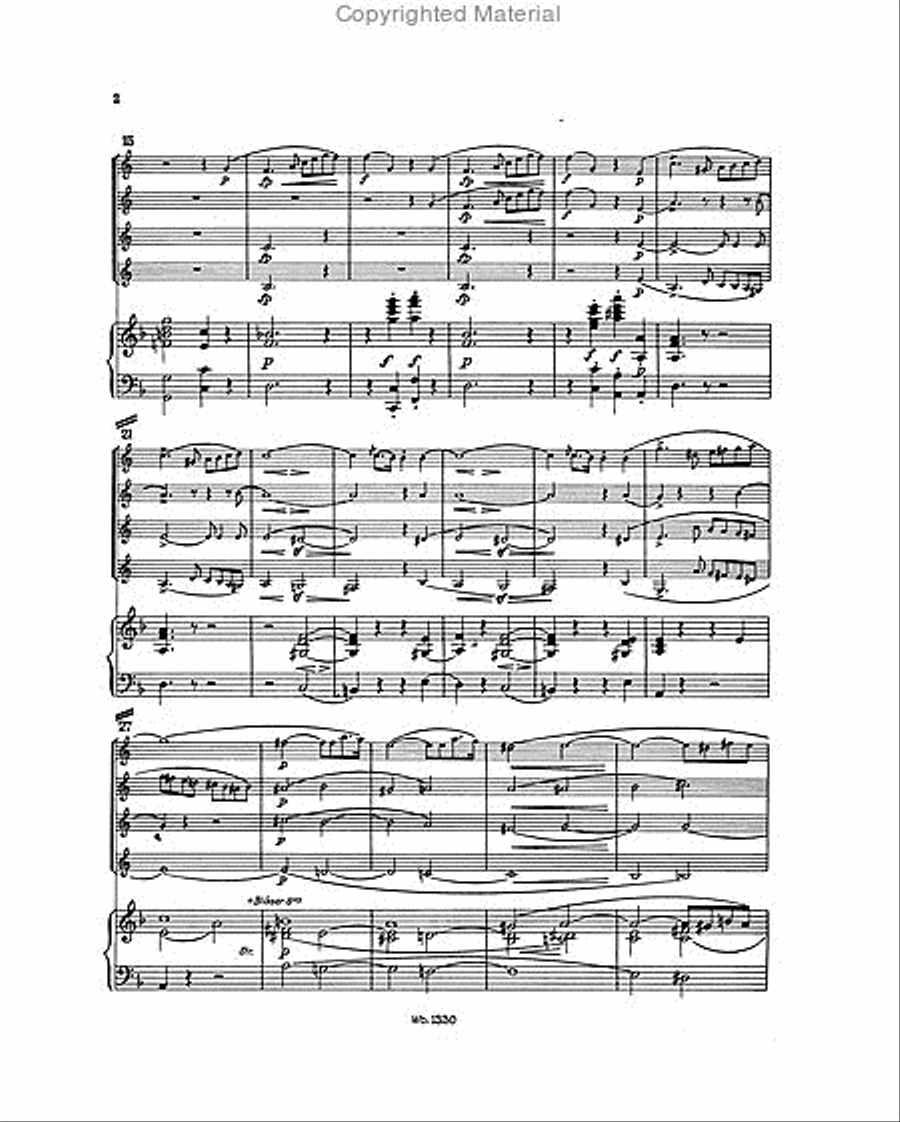 Concert Piece in F major Op. 86 Piano Quintet scores gallery preview page 4