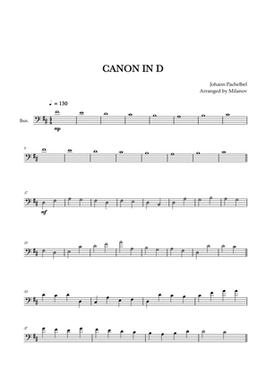 Canon in D | Pachelbel | Bassoon