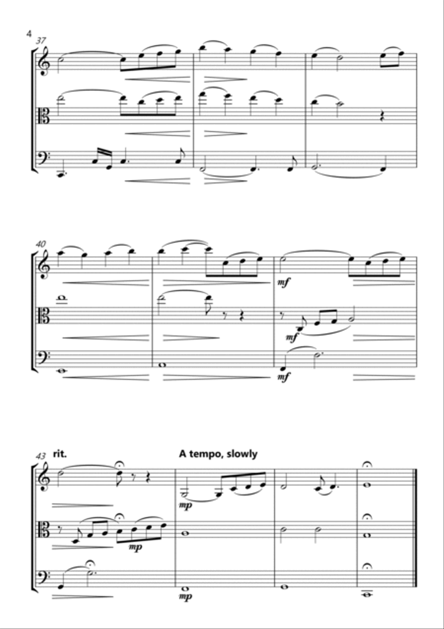 Portuguese Love Theme String Trio scores gallery preview page 4