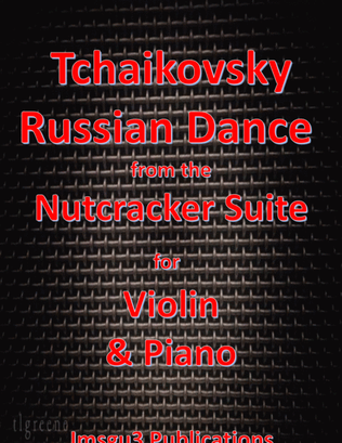 Book cover for Tchaikovsky: Russian Dance from Nutcracker Suite for Violin & Piano