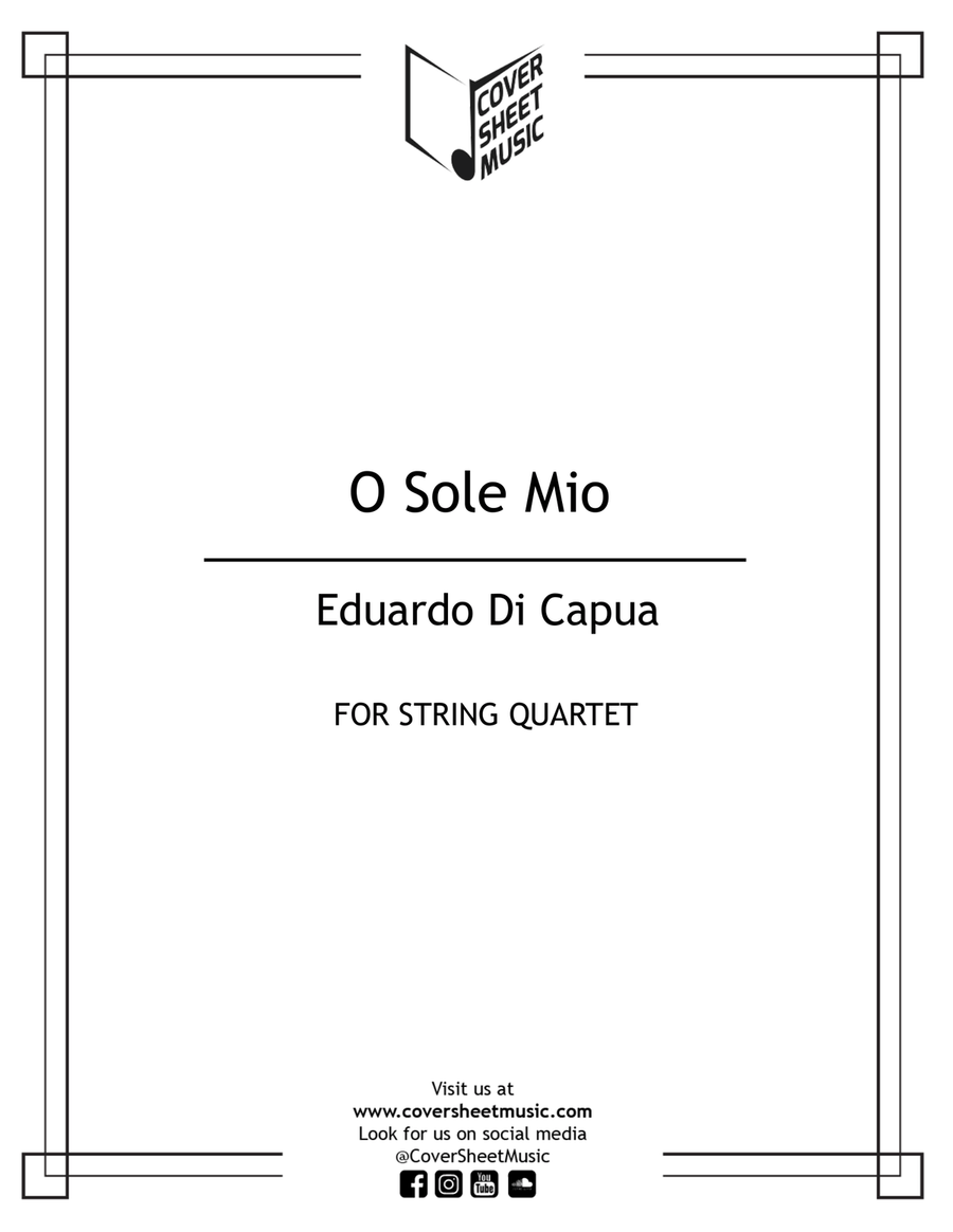 O Sole Mio String Quartet String Quartet scores gallery preview page 1