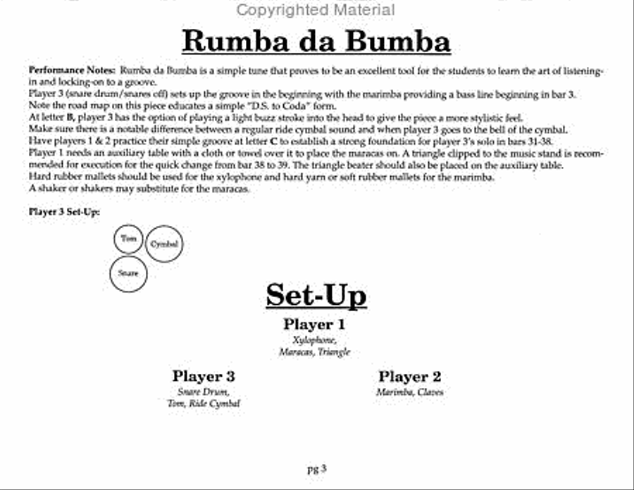 Trisicles - 10 Easy Trios Percussion Ensemble scores gallery preview page 4