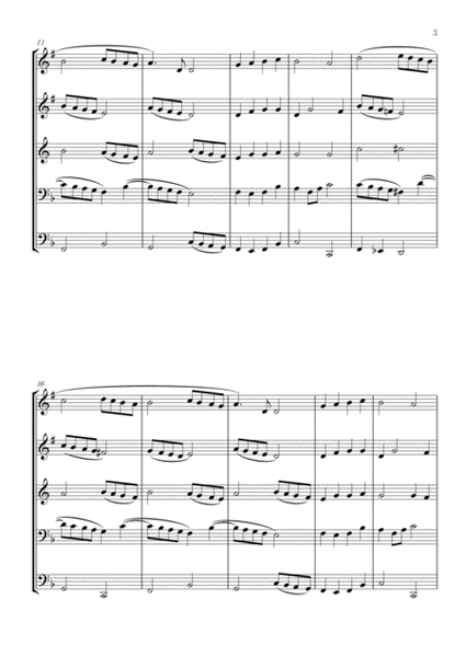 Christmas Carols for Brass Quintet Vol.1 (5 Christmas Carols) image number null