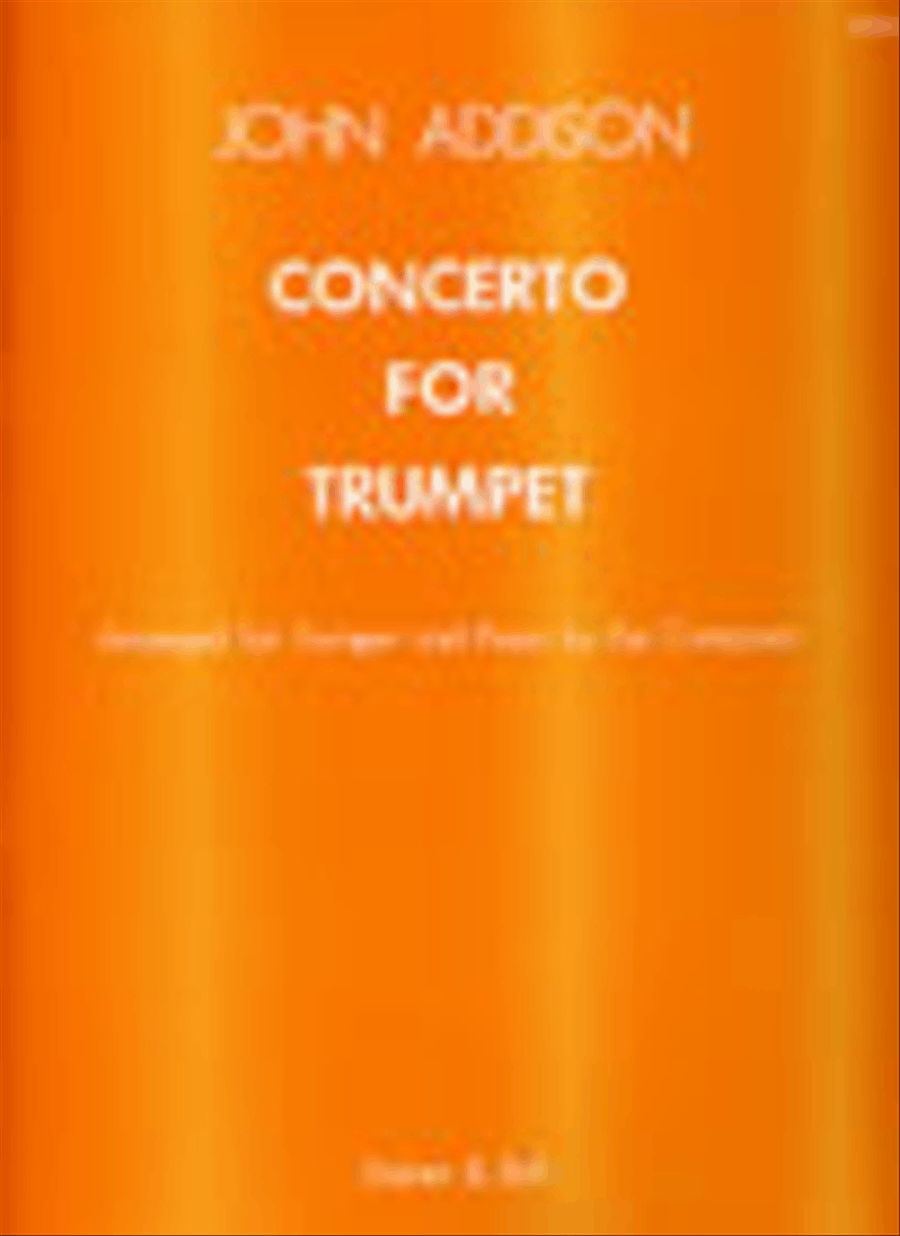 Concerto for Trumpet and Strings with optional Percussion. Transcribed for Trumpet and Piano Trumpet scores gallery preview page 1