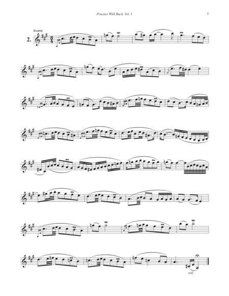 Practice With Bach for the Trumpet, Volume 5