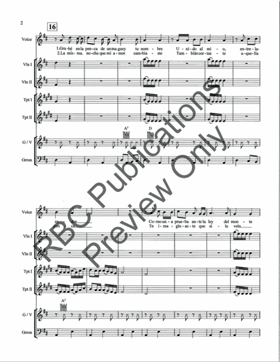 La Ley Del Monte Mariachi (Score) Voice scores gallery preview page 4