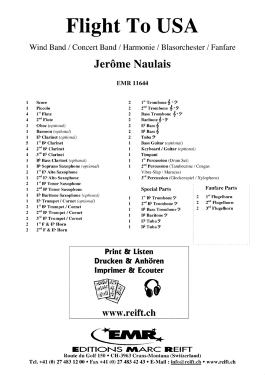 Flight To USA Flight To USA Concert Band scores gallery preview page 2