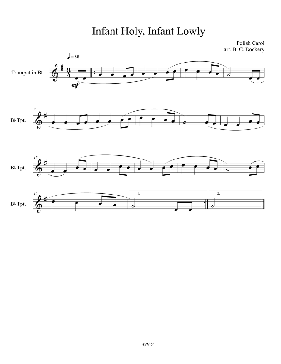 Infant Holy, Infant Lowly (Trumpet Solo)