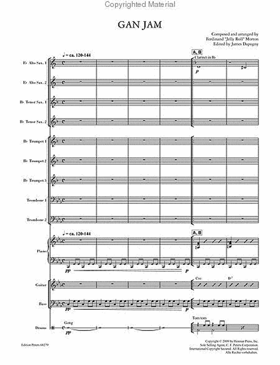 GanJam for Jazz Orchestra (Full Score)
