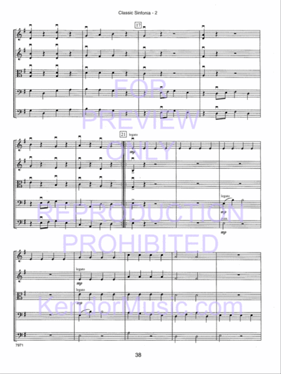 Kendor Concert Favorites , Volume 1 (Score) - with MP3s String Orchestra scores gallery preview page 43