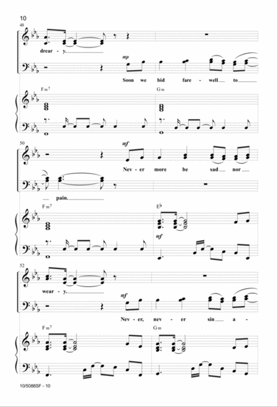 This Is Not My Place of Resting 4-Part scores gallery preview page 10