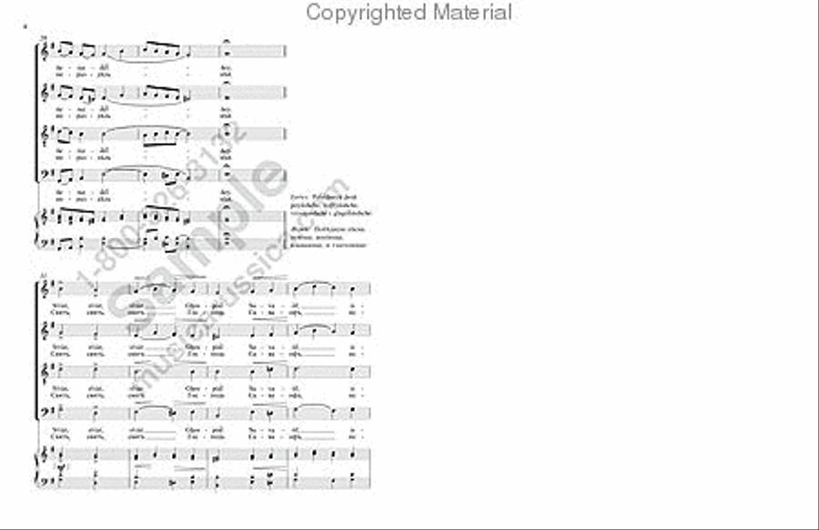 A Mercy of Peace 4-Part scores gallery preview page 6