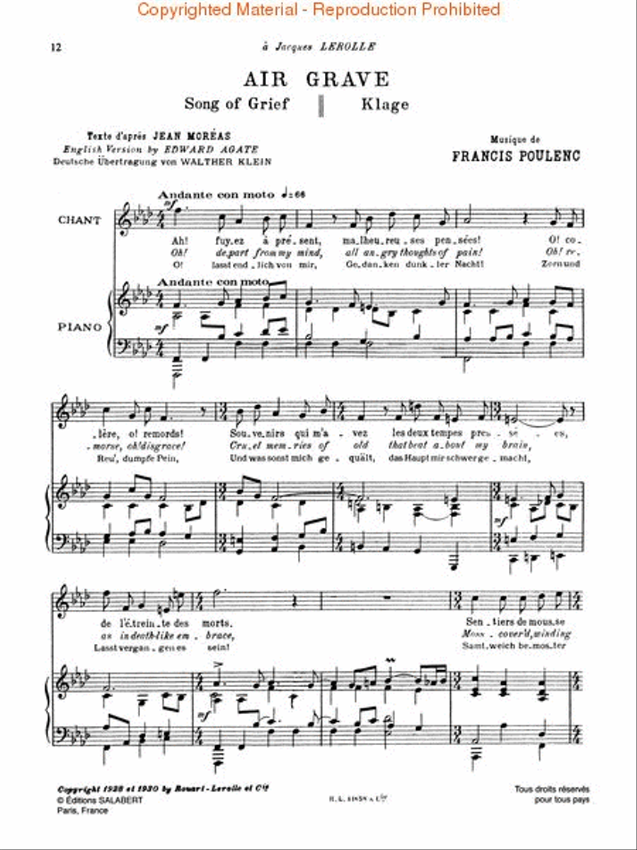 Airs chantés Voice scores gallery preview page 3