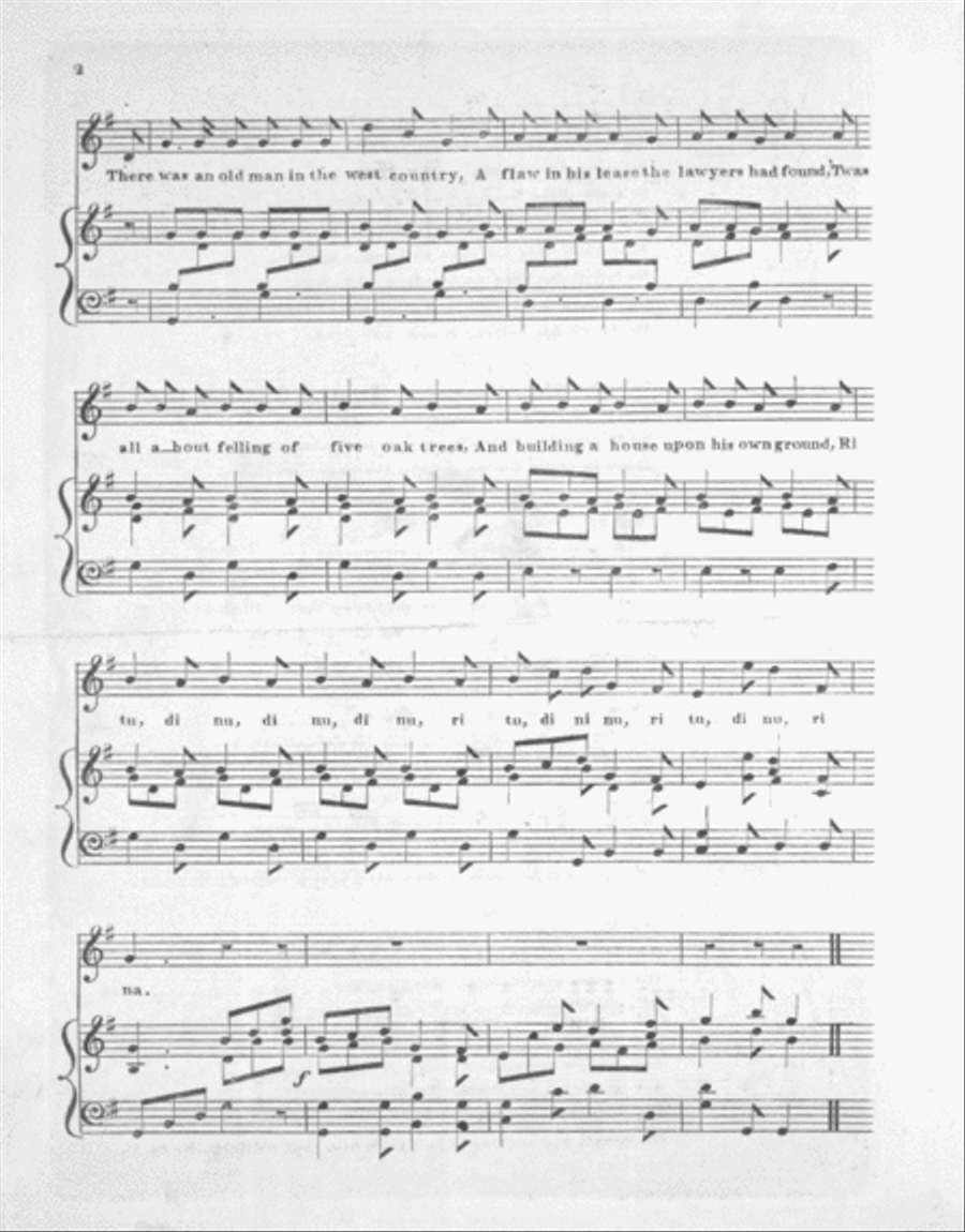 The King and the Countryman. A Favourite Comic Song Voice scores gallery preview page 2