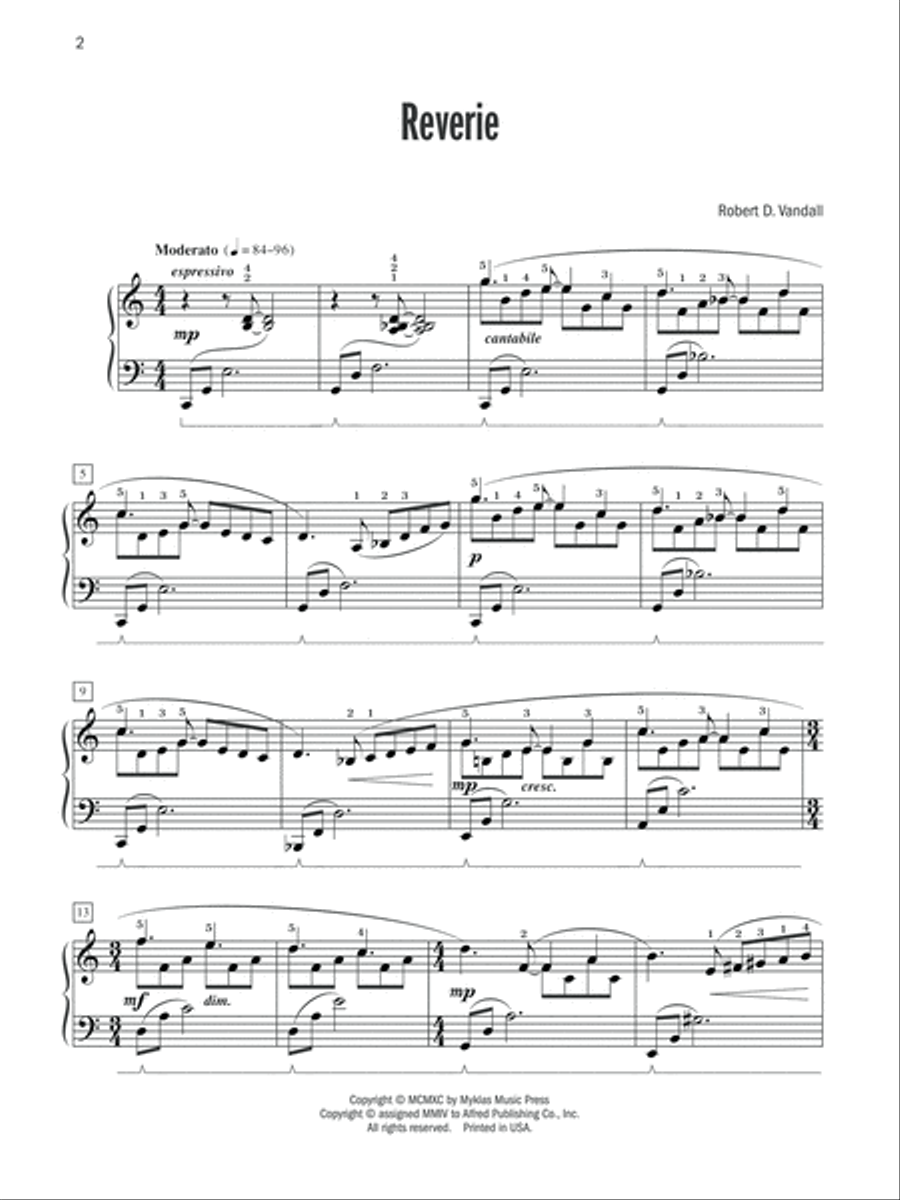 Celebrated Piano Solos, Book 5 Piano Solo scores gallery preview page 3