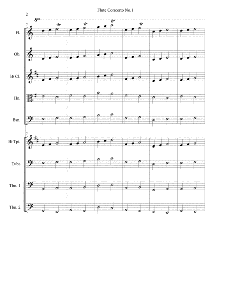 flute concerto no.1 score