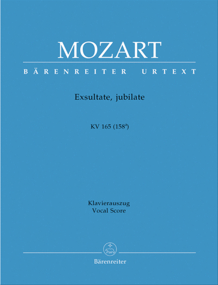 Exsultate, jubilate K. 165 (158a) Soprano Voice scores gallery preview page 1