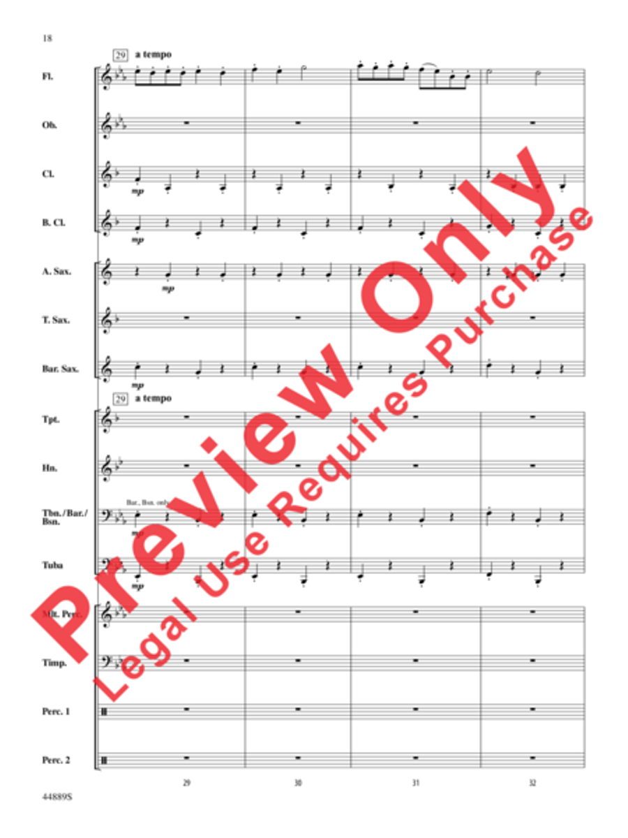 Three Miniature Nutcrackers Concert Band scores gallery preview page 18
