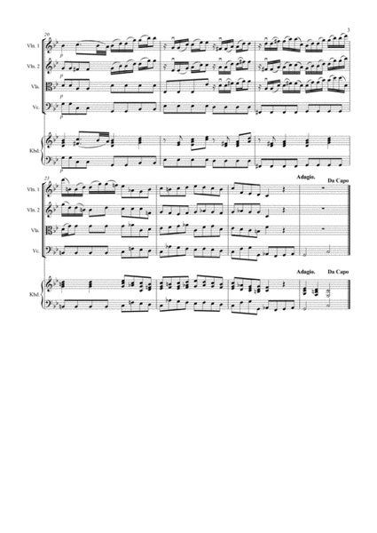 Where'er You Walk (string parts and continuo) for use with singer.
